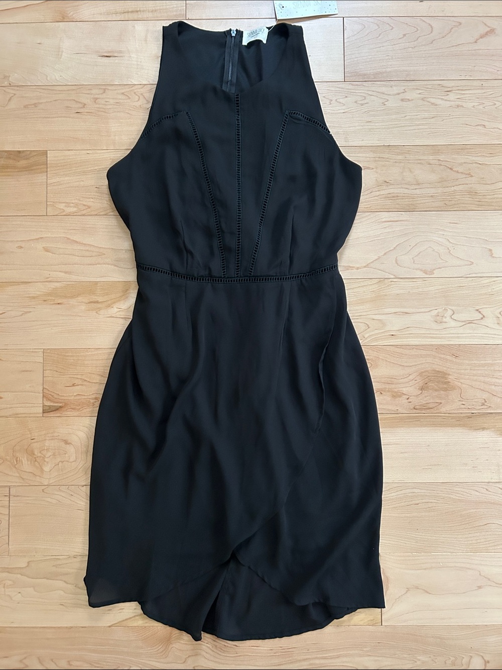 Sienna Sky Black Sleeveless Halter Mini Dress